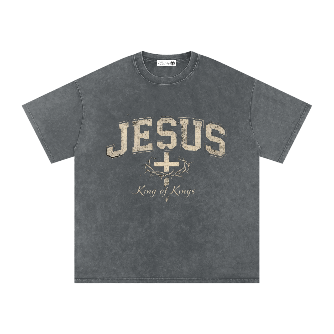 Jesus, Kings of kings. Oversized Cotton T-Shirt