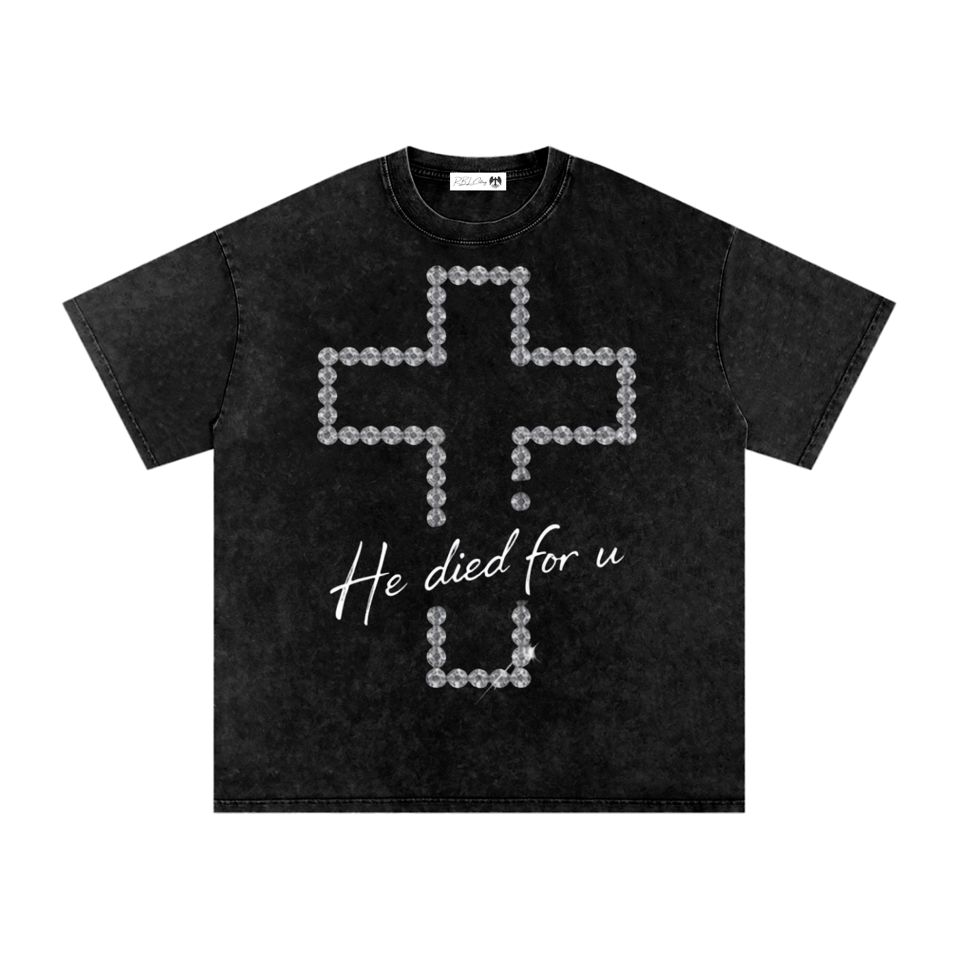 "He died for you" Oversized Cotton T-Shirt